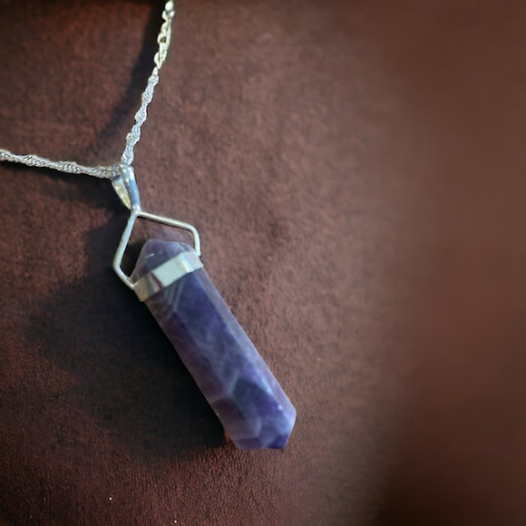 handmade Jewelry - Gorgeous amethyst point pendant